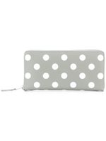 Comme Des Garçons Wallet portefeuille long à pois - Gris