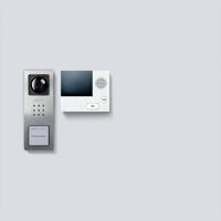 Siedle SET CVB 850-1 E/W Video-deurintercom Kabelgebonden Zilver, Wit