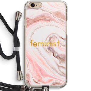Feminist: iPhone 6 / 6S Transparant Hoesje met koord
