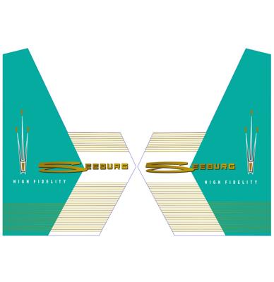 Seeburg 161 & 201 Stickers Voor Zijruiten - Aqua