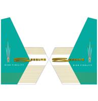 Seeburg 161 & 201 Stickers Voor Zijruiten - Aqua
