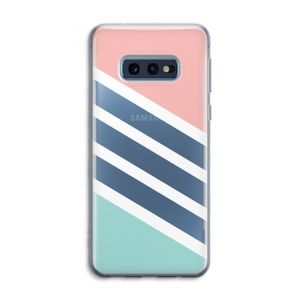 Strepen pastel: Samsung Galaxy S10e Transparant Hoesje