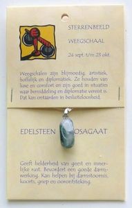 Sterrenbeeldsteen hanger weegschaal