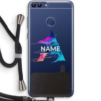 Abstract Spectrum: Huawei P Smart (2018) Transparant Hoesje met koord