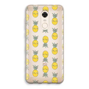 Ananas: Xiaomi Redmi 5 Transparant Hoesje