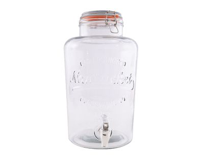 Point Virgule Glazen pot met kraantje 8l