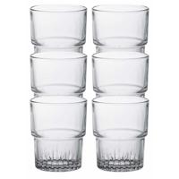 Duralex koffie/espresso glazen Empilable - 12x stuks - transparant - 160 ml - Drinkglazen