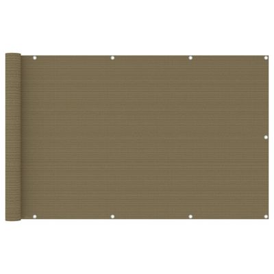 VidaXL Balkonscherm 120x400 cm hdpe taupe