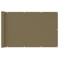 VidaXL Balkonscherm 120x400 cm hdpe taupe