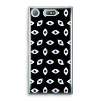 Eyes pattern: Sony Xperia XZ1 Compact Transparant Hoesje - thumbnail