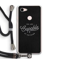 Capable: Pixel 3 XL Transparant Hoesje met koord