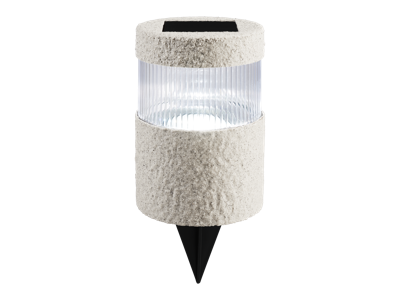 LIVARNO home Solar tuinlamp (Cilindrisch, Lichtgrijs)