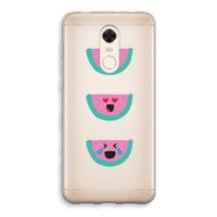 Smiley watermeloen: Xiaomi Redmi 5 Transparant Hoesje