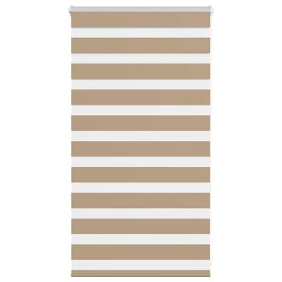 Zebra Blind 85x100 cm stofbreedte 80,9 cm polyester zandbruin