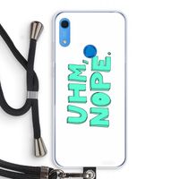 UHM, NOPE.: Huawei Y6s Transparant Hoesje met koord