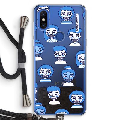 Gezichtjes: Xiaomi Mi Mix 3 Transparant Hoesje met koord