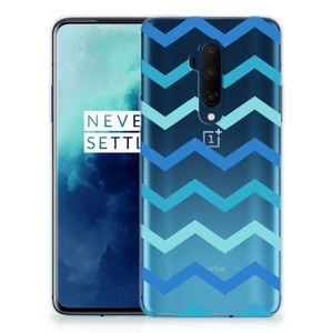 OnePlus 7T Pro TPU bumper Zigzag Blauw