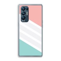 Strepen pastel: Oppo Find X3 Neo Transparant Hoesje