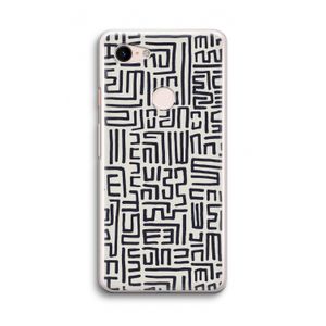 Moroccan Print: Google Pixel 3 Transparant Hoesje