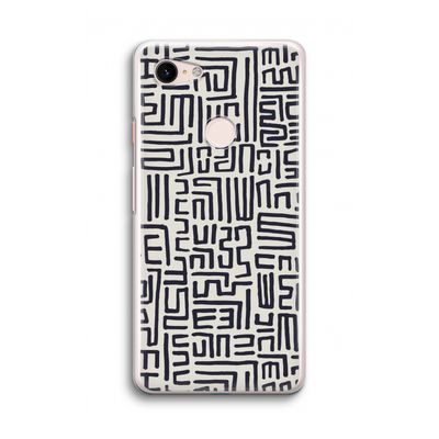 Moroccan Print: Google Pixel 3 Transparant Hoesje