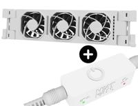 Heatfan 3 - radiatorventilator solo - wit + touch sensor