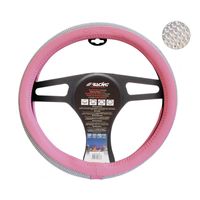 Simoni Racing Stuurwielhoes Diamonds - 37-39cm - Roze Eco-Leder SRCVT60P - thumbnail