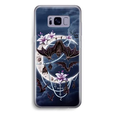 Vleermuizen Maan: Samsung Galaxy S8 Plus Transparant Hoesje