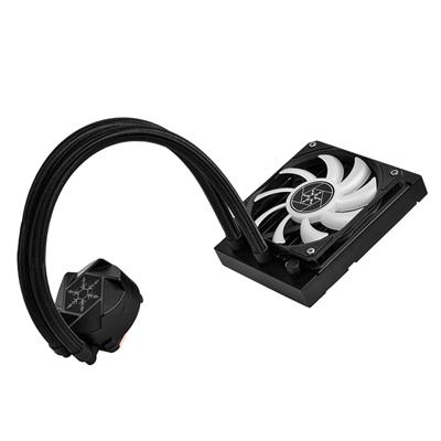 Silverstone VIDA 120 SLIM Computer behuizing Kit voor vloeistofkoeling 12 cm Zwart 1 stuk(s)