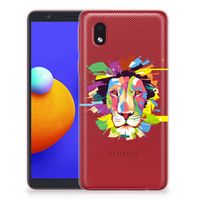 Samsung Galaxy A01 Core Telefoonhoesje met Naam Lion Color - thumbnail