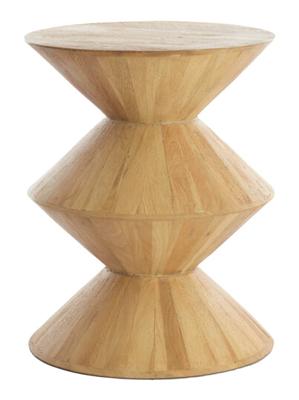 Light & Living Bijzettafel 'Larus' Mangohout, 40cm, kleur Naturel