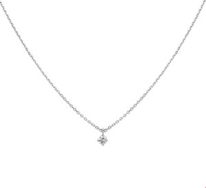 TFT Collier Witgoud Diamant 0.10ct (H SI) 1,25 mm x 41-43-45 cm