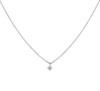 TFT Collier Witgoud Diamant 0.10ct (H SI) 1,25 mm x 41-43-45 cm