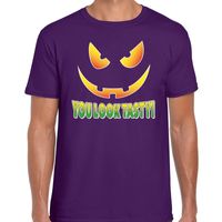 Halloween You look tasty horror shirt paars voor heren 2XL  - - thumbnail