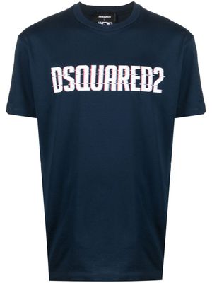 DSQUARED2 t-shirt à logo imprimé - Bleu