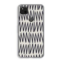 Marrakech Zigzag: Google Pixel 4a Transparant Hoesje