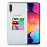 Samsung Galaxy A50 Silicone Back Cover Popart Princess - thumbnail