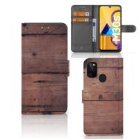 Samsung Galaxy M21 | M30s | Book Style Case | Old Wood