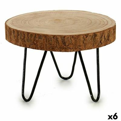 Bijzettafel Gift Decor Bruin 4,2 x 30 x 30 cm 28 x 28 x 20 cm 30 x 20 x 24 cm (6 Stuks)
