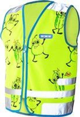 Wowow Reflectievest kids comic veggie maat l groen
