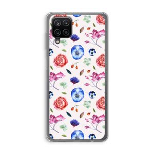 Bloemetjes: Samsung Galaxy A12 Transparant Hoesje