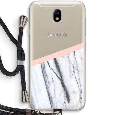 A touch of peach: Samsung Galaxy J7 (2017) Transparant Hoesje met koord