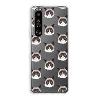 It's a Purrr Case: Sony Xperia 1 III Transparant Hoesje