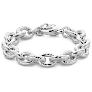 Armband Ankerschakel Gedraaid zilver 11,5 mm 17-20 cm