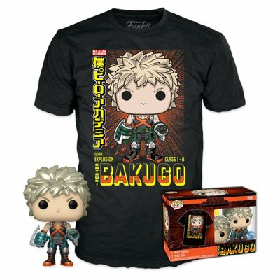 Pop! And Tee: My Hero Academia - Metallic Katsuki T-Shirt Size XL