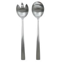 Sla bestek/couvert - 2 delig - zilver - metaal - 21 cm - saladebestek/slacouvert Sla bestek/couvert - 2 delig - zilver - metaal - 21 cm - saladebestek/slacouvert