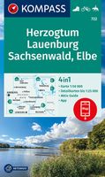 Wandelkaart 722 Herzogtum Lauenburg Sachsenwald - Elbe | Kompass - thumbnail