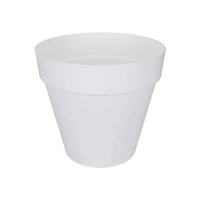 Elho Round Flower Pot met stedelijke loftwielen - Ø 40 cm - wit