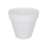 Elho Round Flower Pot met stedelijke loftwielen - Ø 40 cm - wit