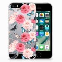 Apple iPhone SE | 5S | TPU Case | Butterfly Roses