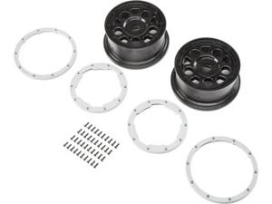 Losi - Wheel Black Beadlock Silver (2) DBXL-E (LOS45015)